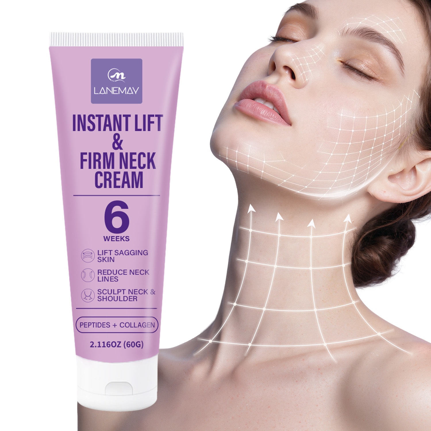 Peptide Neck Cream - Instant Lift Firm Neck Cream with