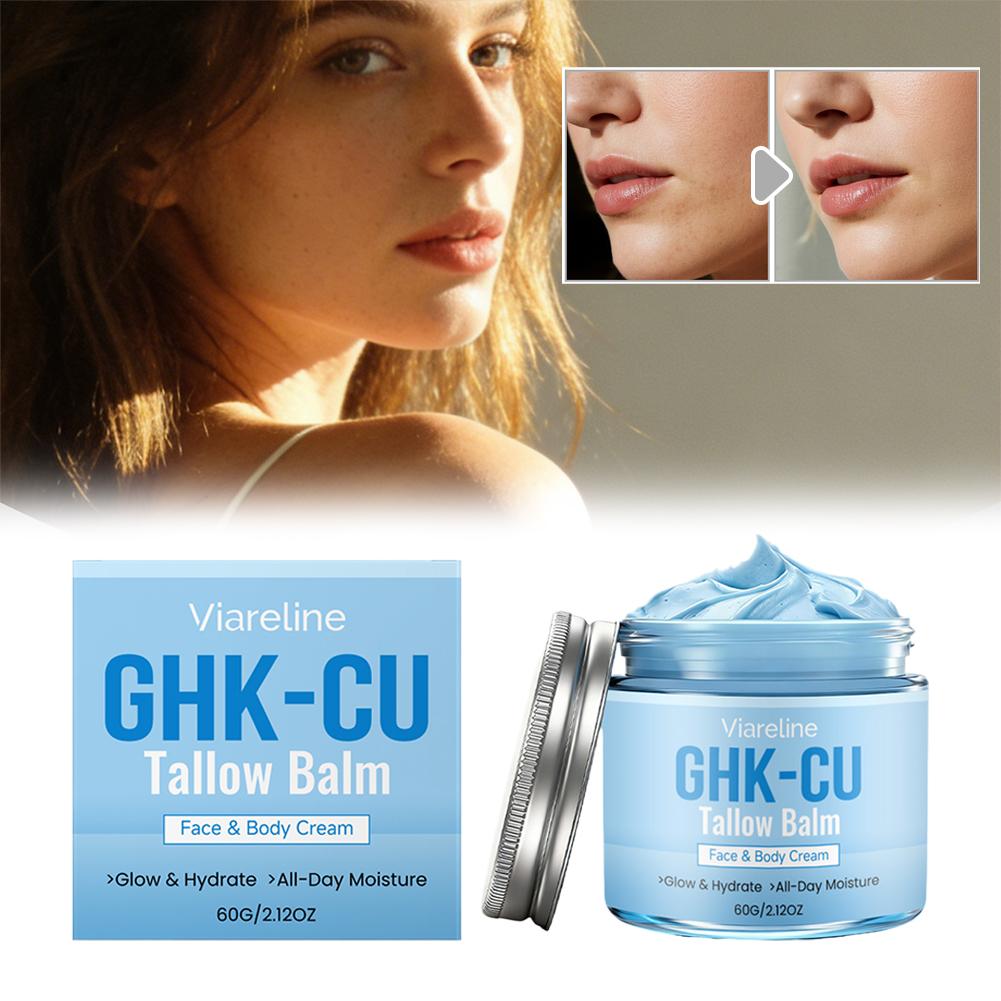 Peptide Neck Cream - Copper Peptide Blue GHK-CU Tallow Cream