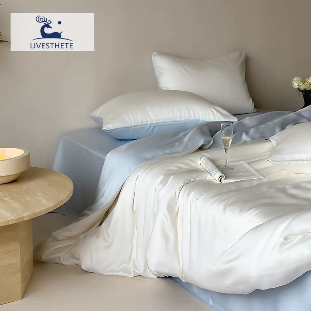 Skincare Queen - Liv-Esthete 100% Silk Duvet Cover Set