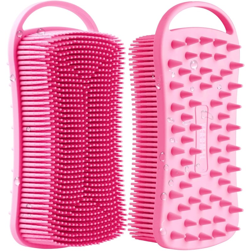 Aha Bha Exfoliant - Dual-use Silicone Body Scrubber with Scalp