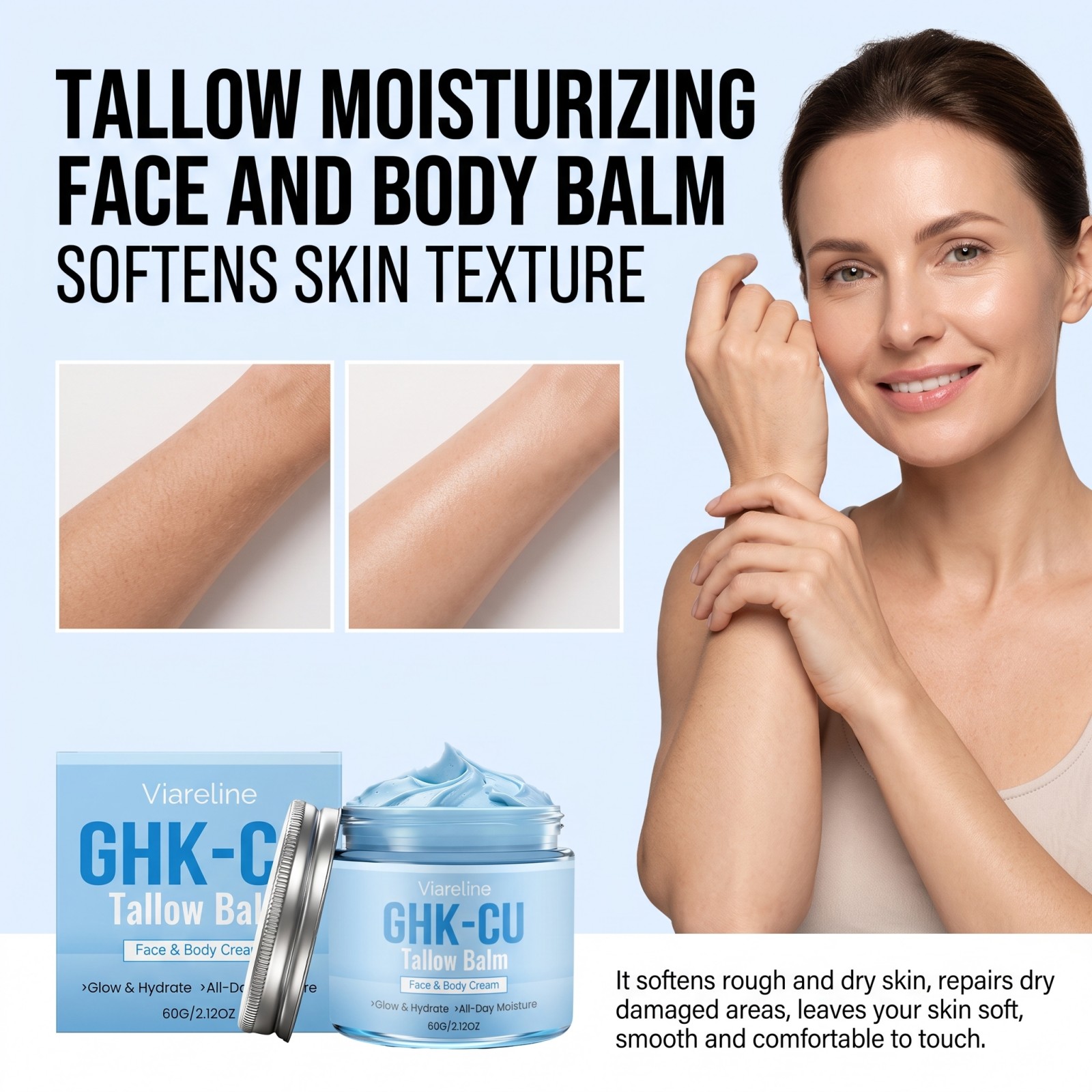 Copper Peptide Blue GHK-CU Tal - Peptide Neck Cream recension och pris