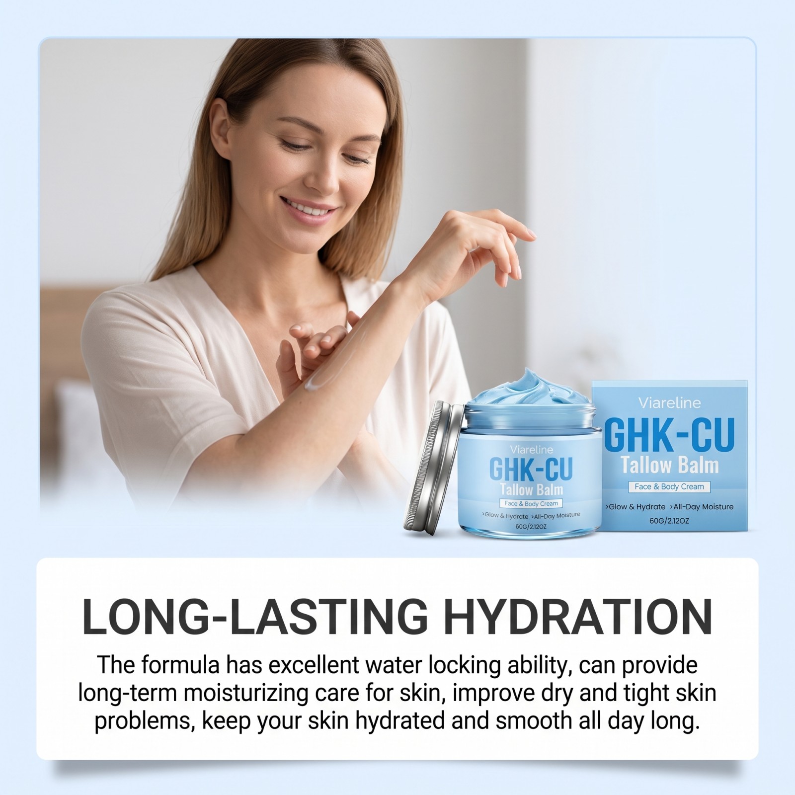 Copper Peptide Blue GHK-CU Tal - Peptide Neck Cream recension och pris