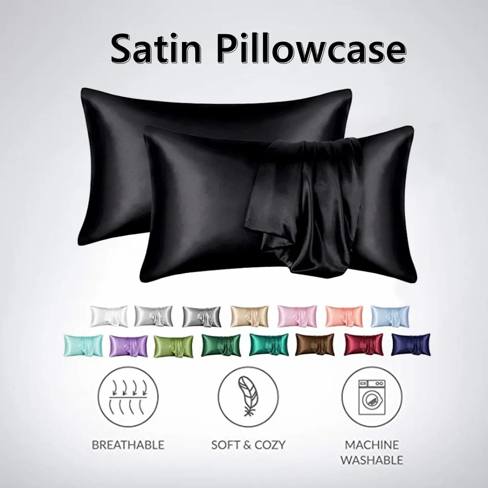 2pcs/lot Solid Silky Satin Ski - Skincare Queen recension och pris