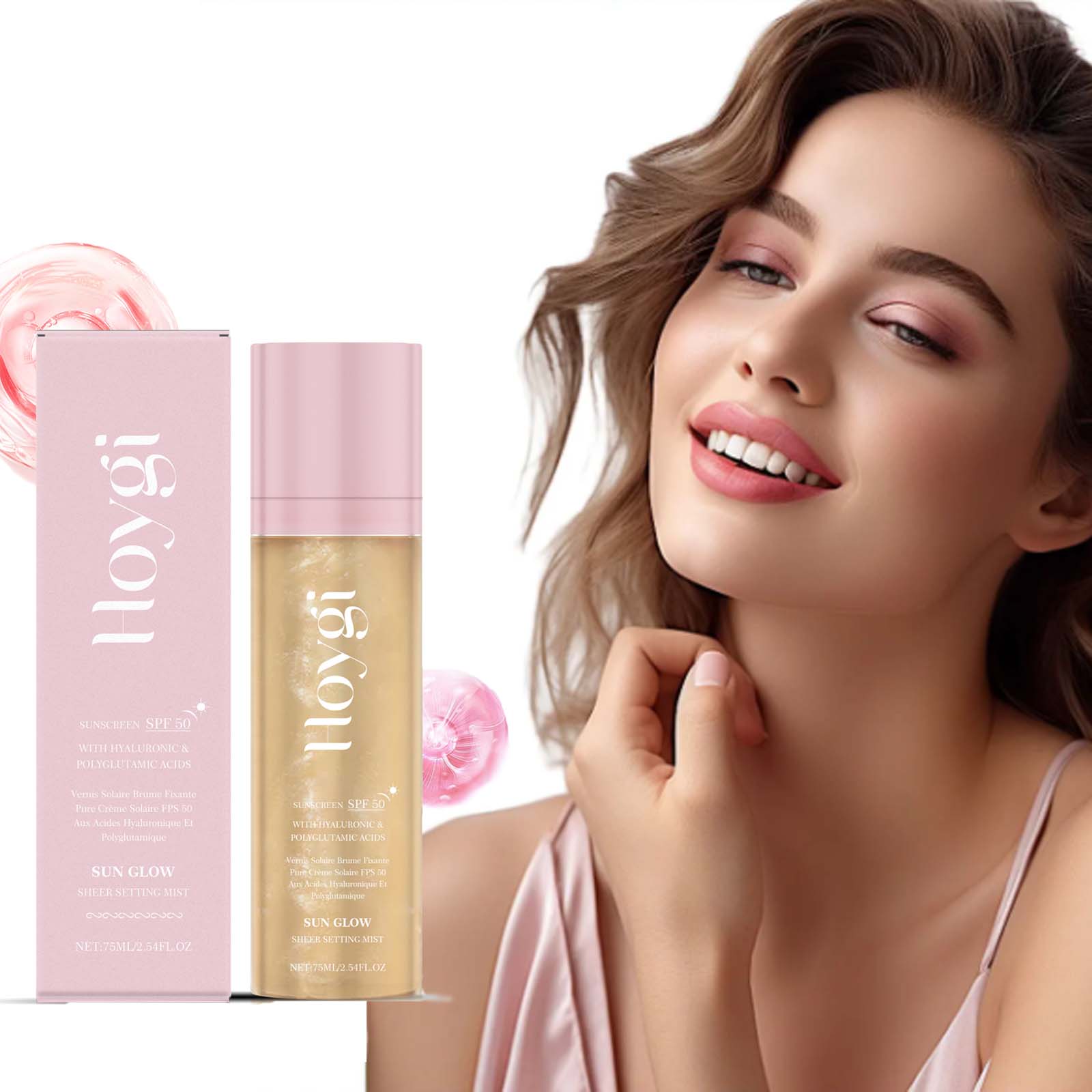 Spf 50+ Setting Spray Oil Cont - Polyglutamic Acid Moisturizer recension och pris