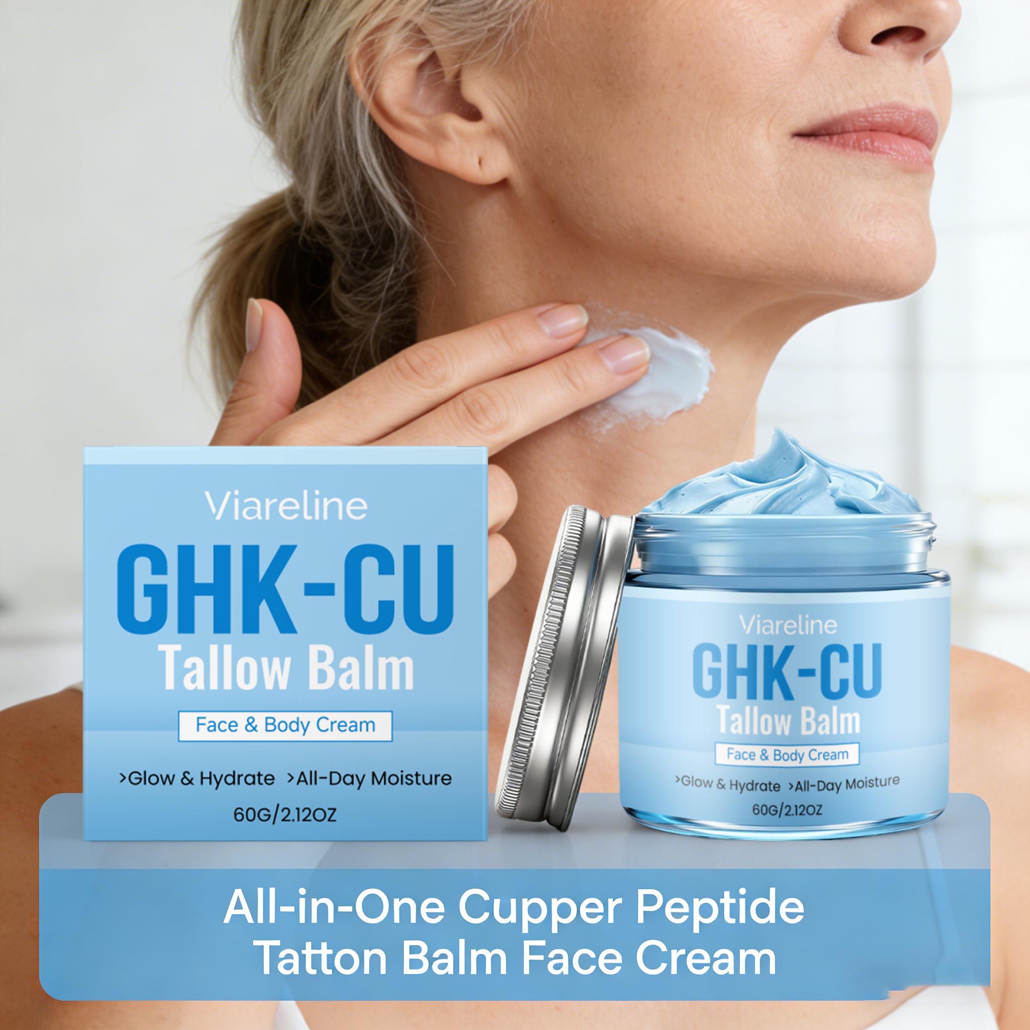 GHK-Cu Copper Peptide Tallow B - Peptide Neck Cream recension och pris