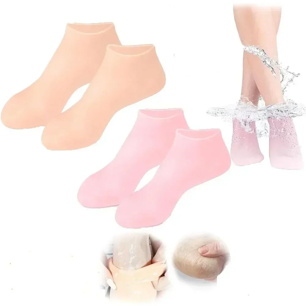 1Pair Silicone Socks Foot Spa  - Aha Bha Exfoliant recension och pris