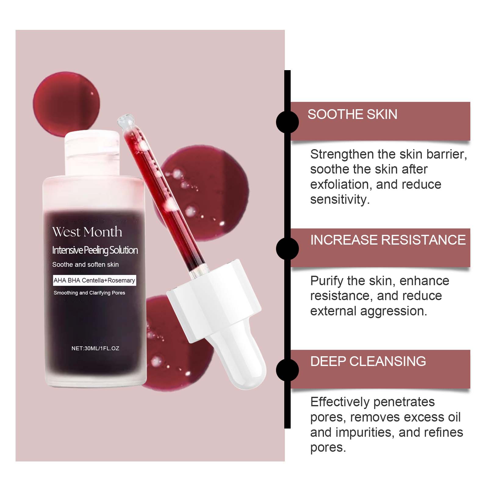 Peeling Face Serum Fruit Acid  - Aha Bha Exfoliant recension och pris